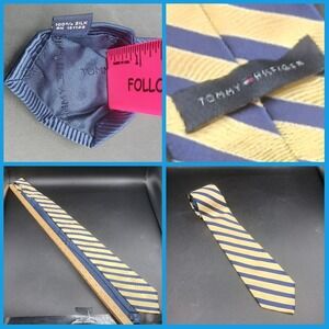 Tommy Hilfiger Tie Yellow/Navy Stripes